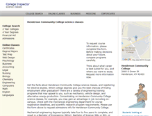 Tablet Screenshot of hendersoncommunitycollege.org